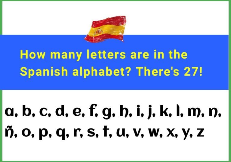How Many Letters are in the Spanish Alphabet 2023?